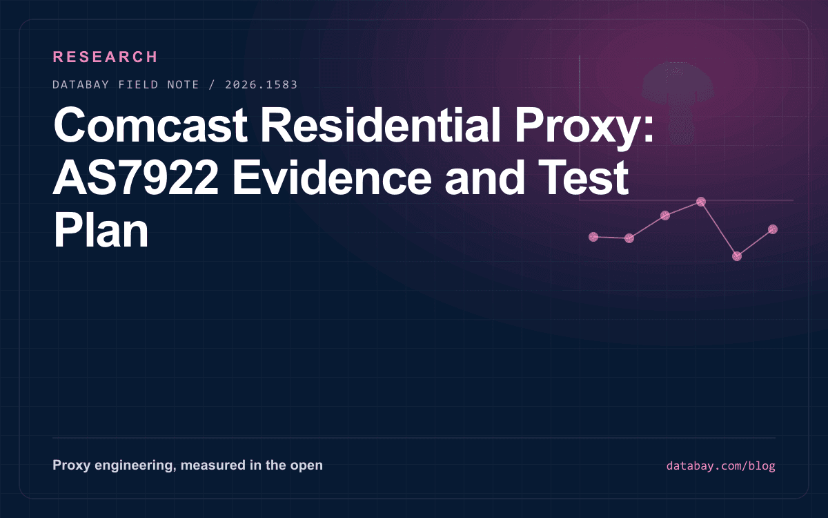 Comcast Residential Proxy: AS7922 Evidence and Test Plan