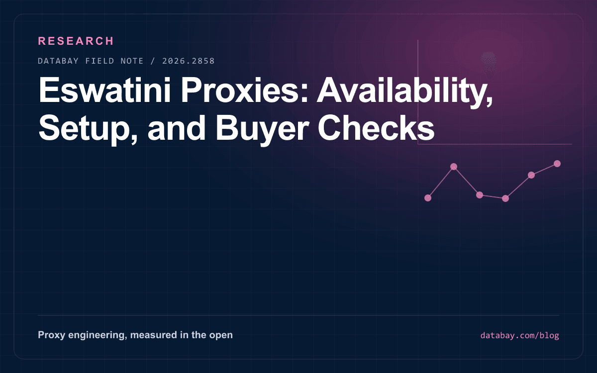 Eswatini Proxies: Availability, Setup, and Buyer Checks