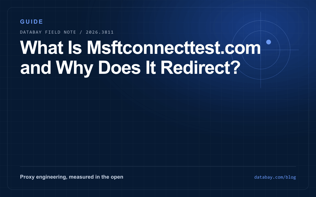 What Is Msftconnecttest.com and Why Does It Redirect?