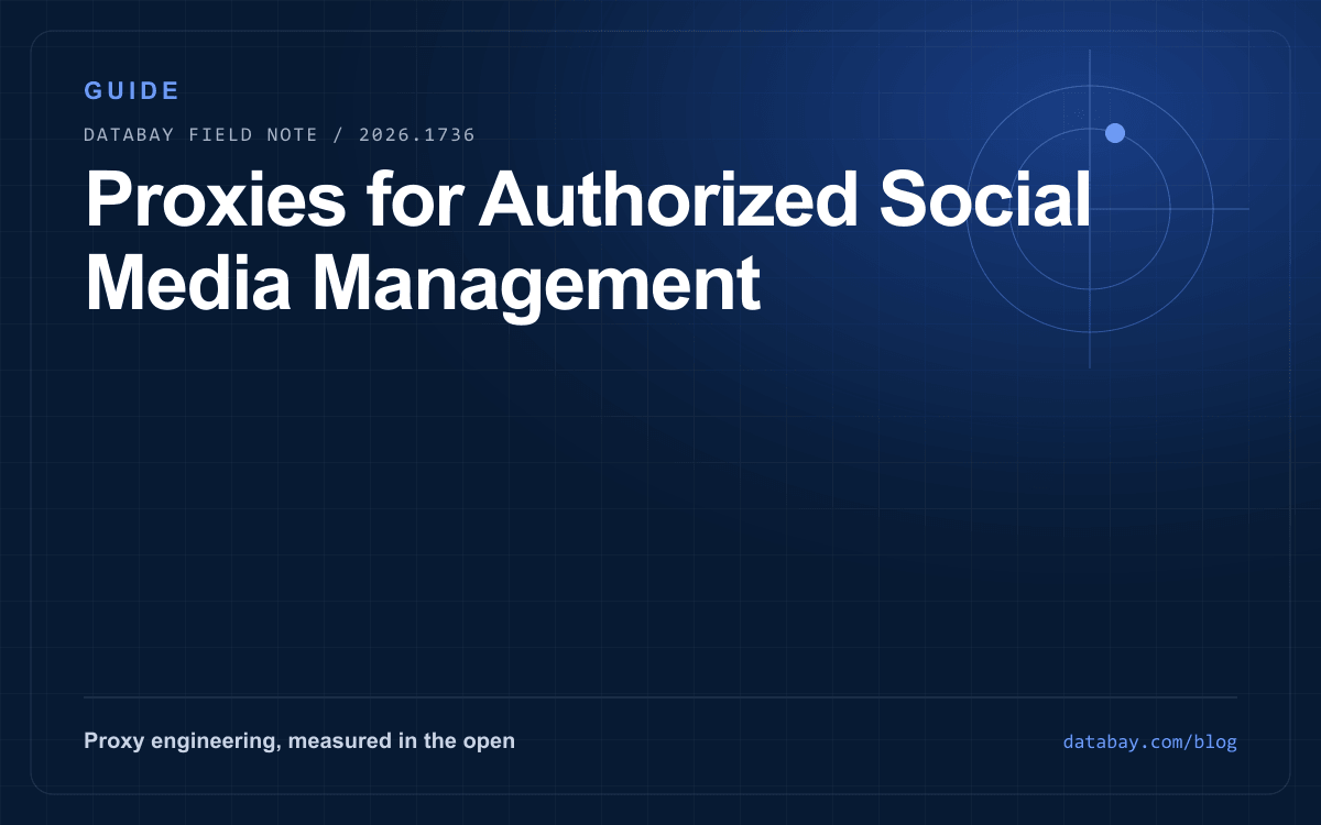 Proxies for Authorized Social Media Management