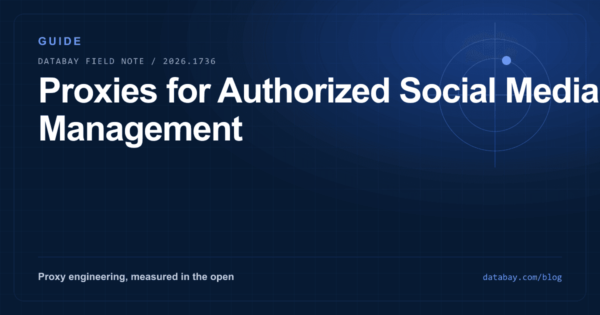 Proxies for Authorized Social Media Management
