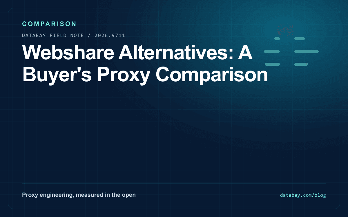 Webshare Alternatives: A Buyer's Proxy Comparison
