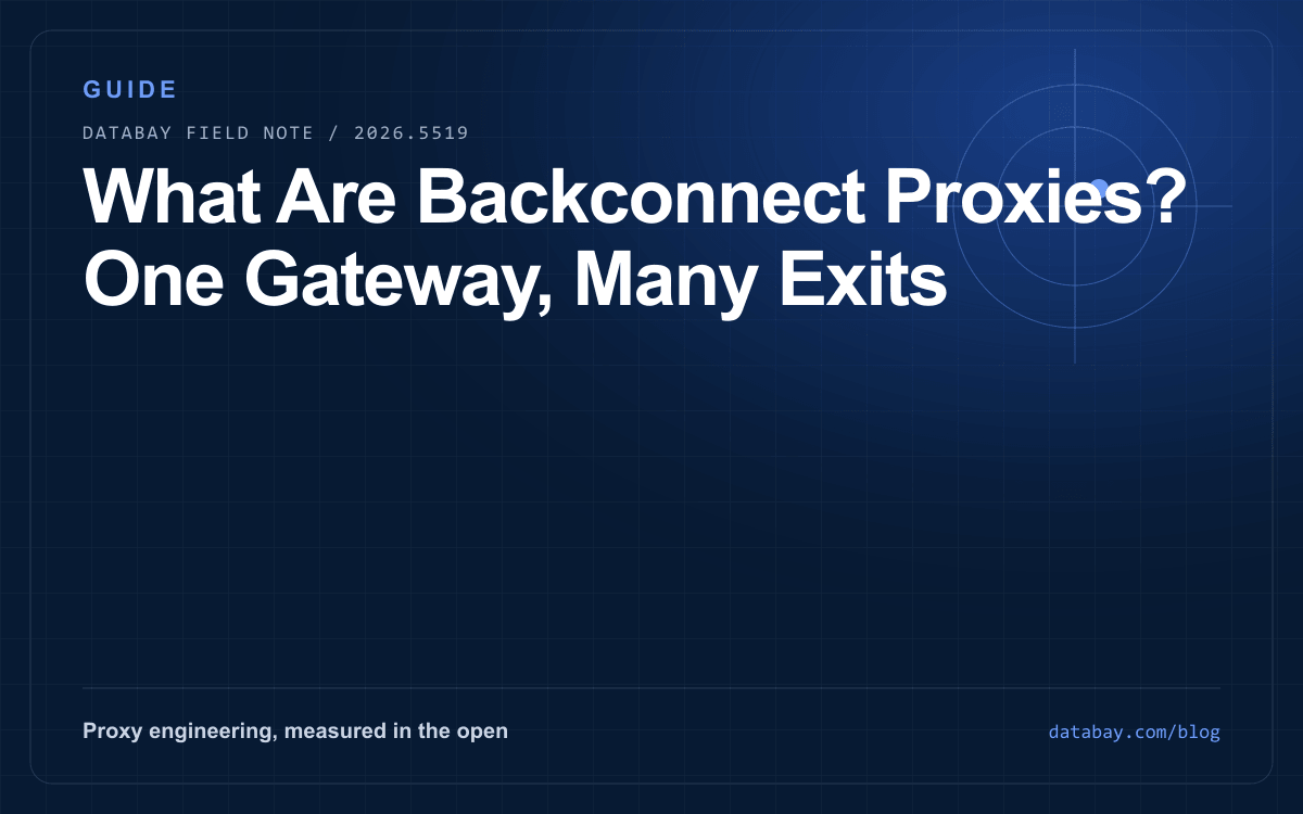 What Are Backconnect Proxies? One Gateway, Many Exits