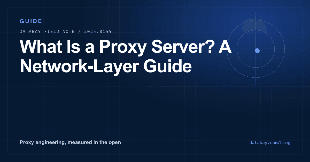 What Is a Proxy Server? A Network-Layer Guide