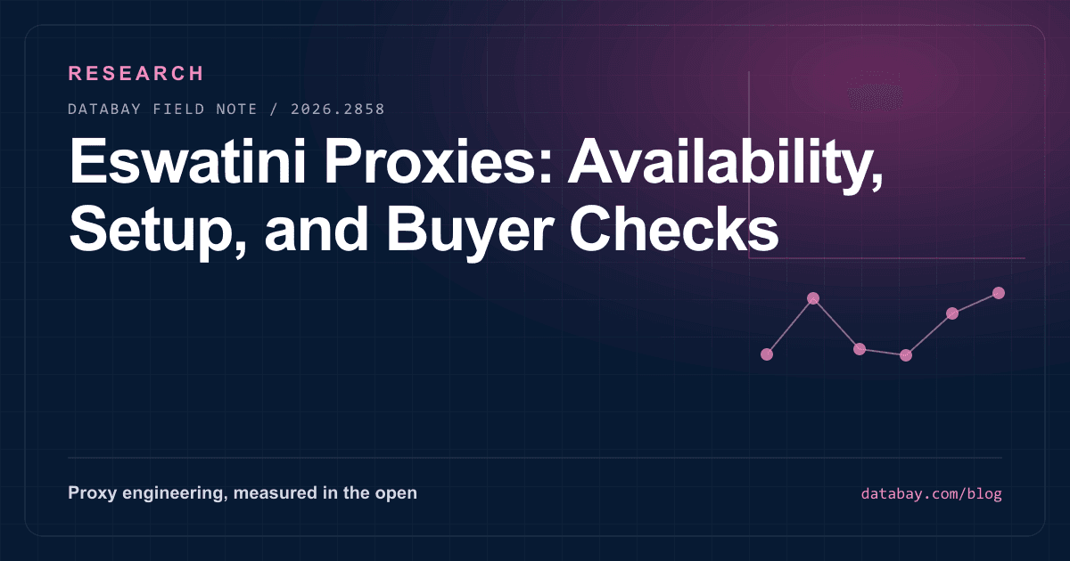 Eswatini Proxies: Availability, Setup, and Buyer Checks