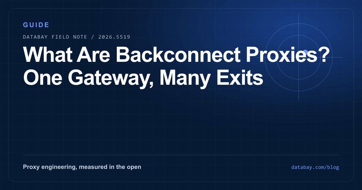 What Are Backconnect Proxies? One Gateway, Many Exits
