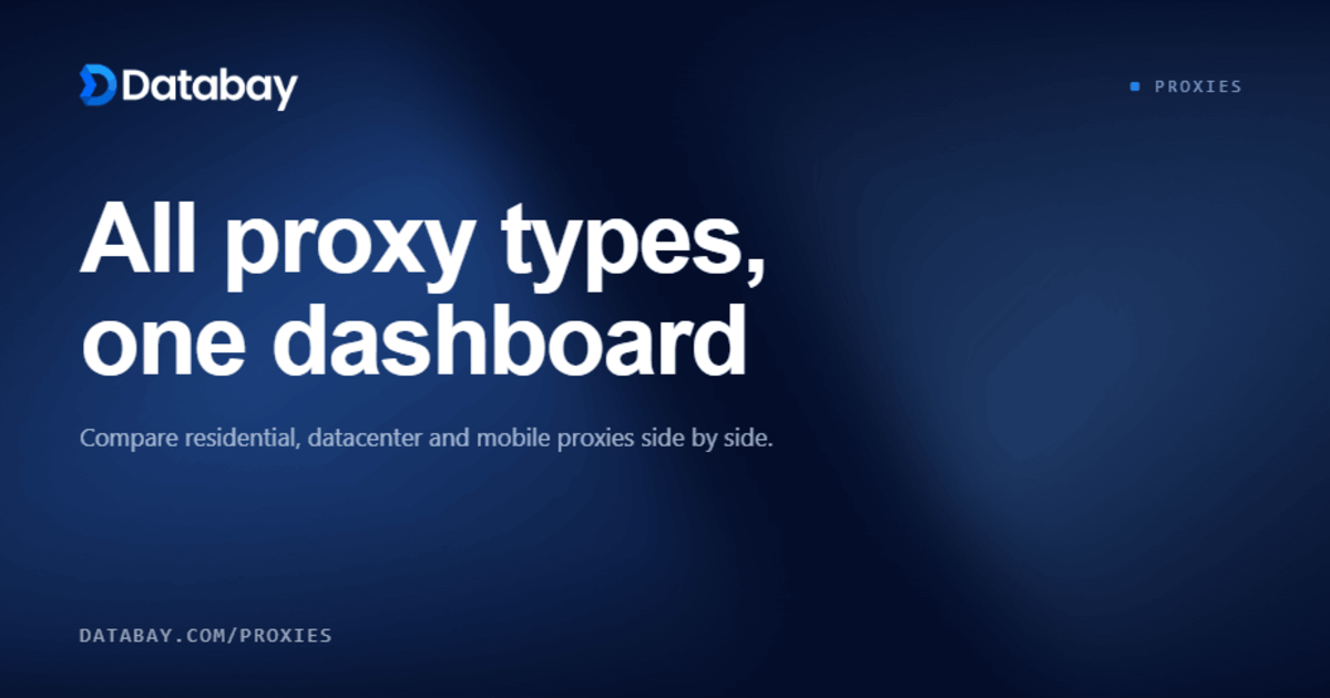 How to Buy Proxies: Compare Residential, Datacenter & Mobile - Databay